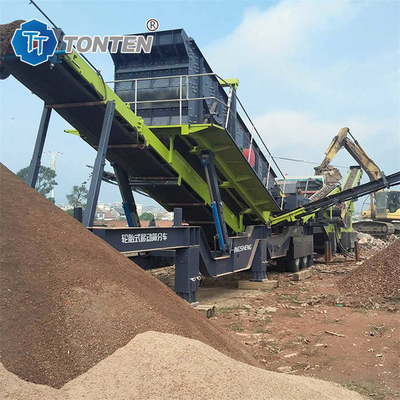 নির্মাণ কংক্রিট বর্জ্য পুনর্ব্যবহার লাইন Crusher আধা স্বয়ংক্রিয়