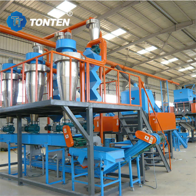 টায়ার Shredder পুনর্ব্যবহারযোগ্য মেশিন রাবার Crusher উত্পাদন লাইন