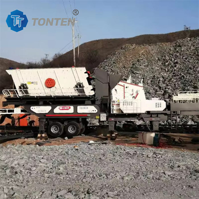 নির্মাণ পাথর Crusher উত্পাদন লাইন বালি খনি মোবাইল Crushing উদ্ভিদ