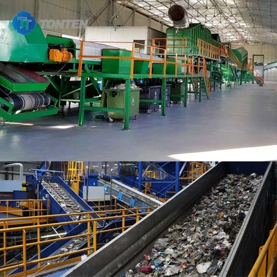 ঘরোয়া বর্জ্য শ্রেণীবদ্ধকরণ Shredder লাইন পুরানো আসবাবপত্র ক্ষয় প্যাকেজিং উদ্ভিদ