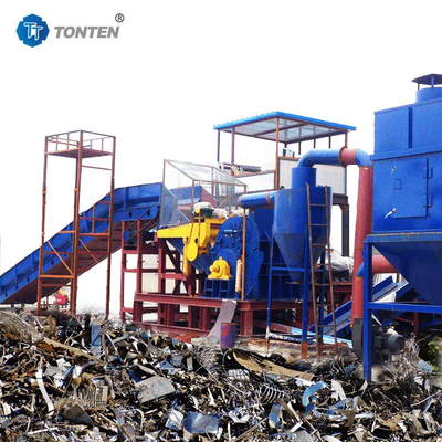 আয়রন ইন্ডাস্ট্রিয়াল স্ক্র্যাপ Shredder Crusher উত্পাদন লাইন পুনর্ব্যবহার মেশিন