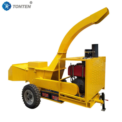 মোবাইল ডিজেল কাঠ Crusher মেশিন শাখা Shredder Chipper মোবাইল প্রকার