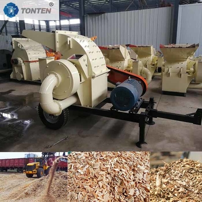ডিজেল ইন্ডাস্ট্রিয়াল বর্জ্য কাঠ Crusher মেশিন জন্য নারকেল Chipper Sawdust তৈরি