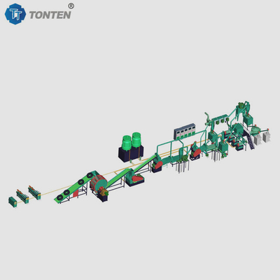 OEM টায়ার রাবার রিসাইক্লিং মেশিন Shredder উত্পাদন লাইন জন্য Mulch