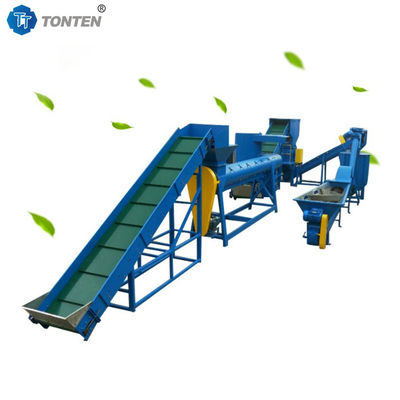 পিইটি প্লাস্টিক ক্রাশিং পুনর্ব্যবহার উত্পাদন লাইন পোষা প্রাণী বোতল ধোয়া