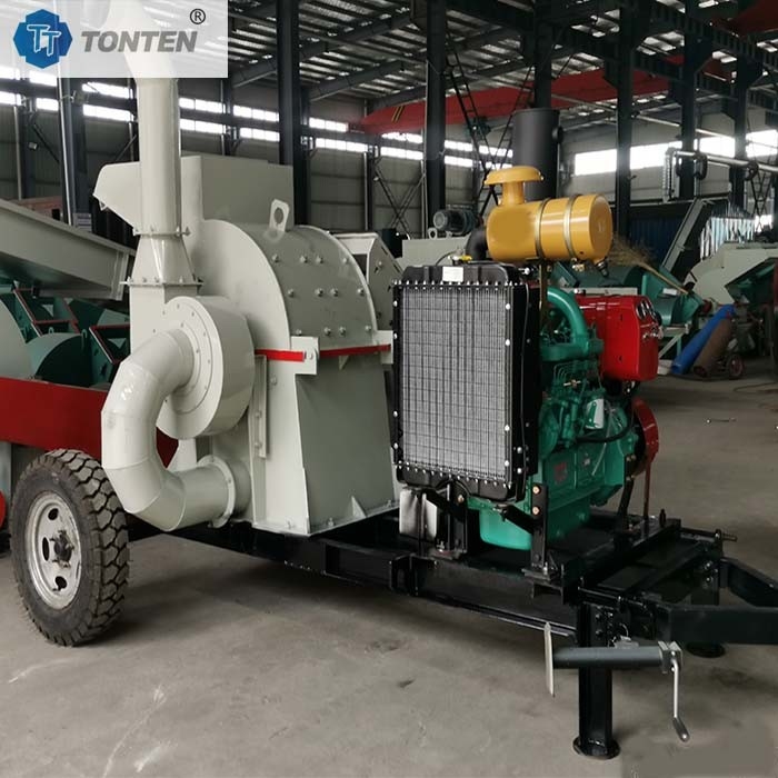 মোবাইল ডিজেল কাঠ Crusher মেশিন শাখা Shredder Chipper মোবাইল প্রকার