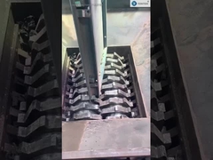 বর্জ্য টায়ার কাপড় শ্রেডার আবর্জনা প্লাস্টিক ডাবল শ্যাফ্ট শ্রেডার